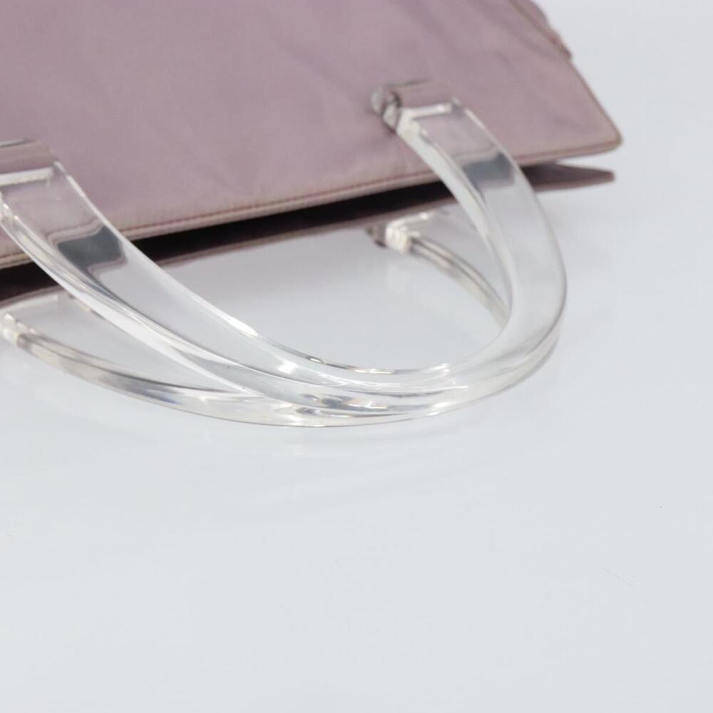 PRADA Hand Bag Nylon Lavende Silver Auth 159273 - Picture 7 of 16